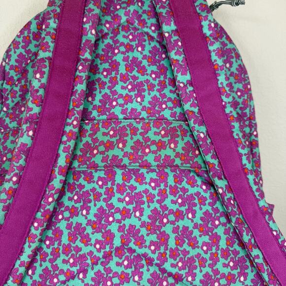 VERA BRADLEY Lighten Up Backpack Ditsy Dot Floral Pink Teal School Travel main image 10